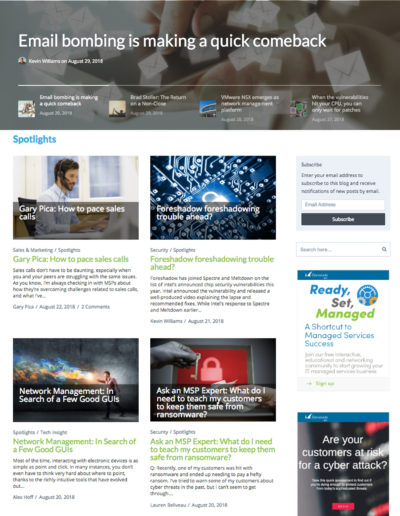 SmarterMSP website and logo design